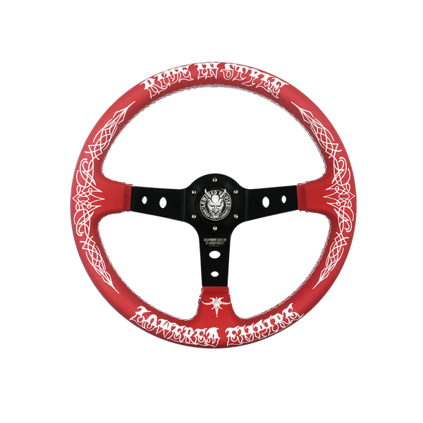 Red Ride In Style RS-2 Steering Wheel 350mm