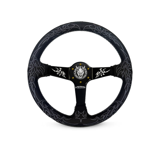 Dark Cybersigilism Street CS-4 Steering Wheel 350mm- Lowered Empire