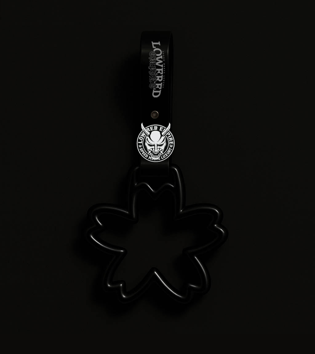 Sakura Flower Handle Tsurikawa  W/ Logo Pin