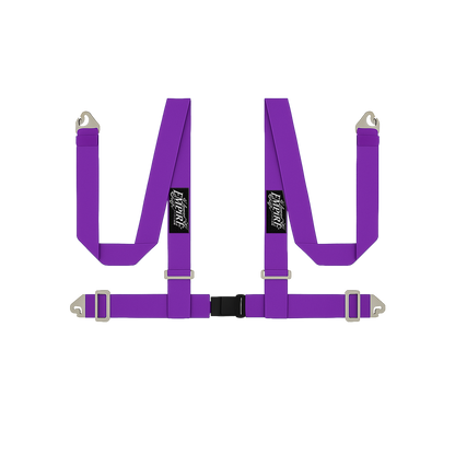 Lowered Empire Flamed Harness Belt- Purple