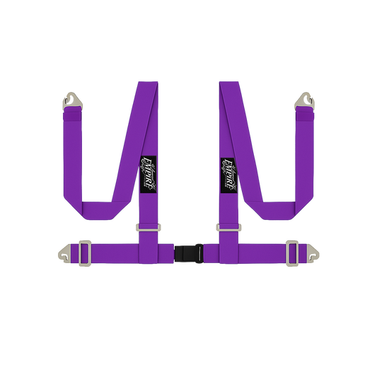 Lowered Empire Flamed Harness Belt- Purple