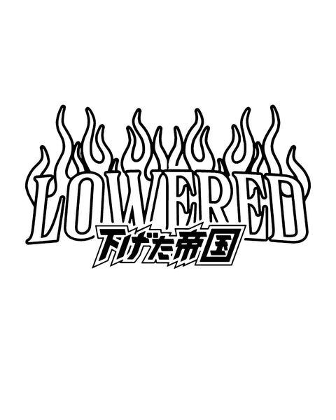 Lowered Empire Flames Banner 22"x10