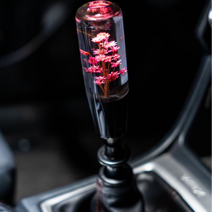 Sakura Clear Flower Shift Knob 6’’ | Universal Manual Car Shifter Cherry Style - Accessories