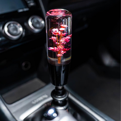 Sakura Clear Flower Shift Knob 6’’ | Universal Manual Car Shifter Cherry Style - Accessories