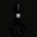 Sakura Flower Handle Tsurikawa W/ Logo Pin - Black