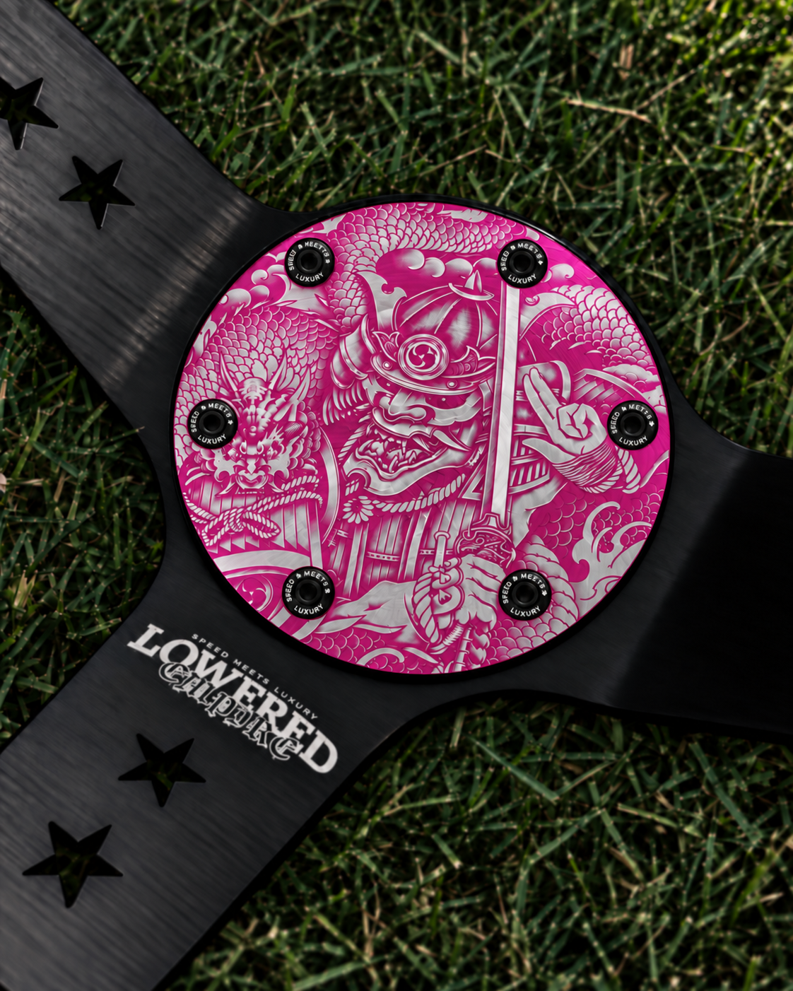 Samurai Dragon horn delete plate - Pink
