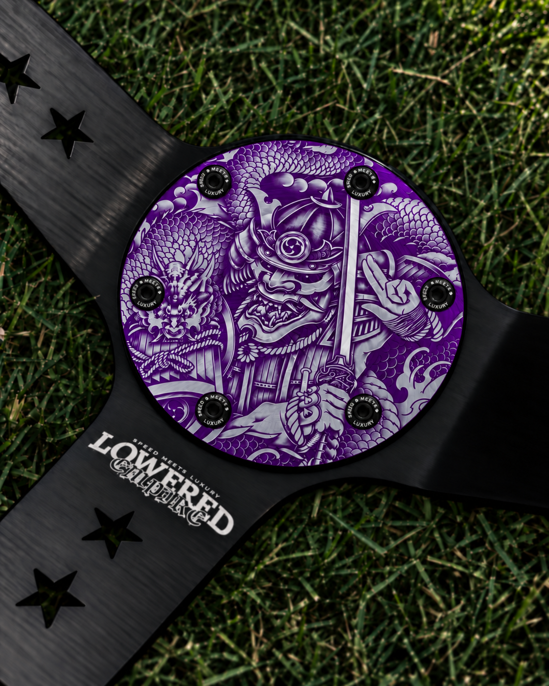 Samurai Dragon horn delete plate - Purple