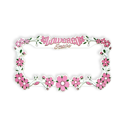 Sakura Flowers License Plate Frame