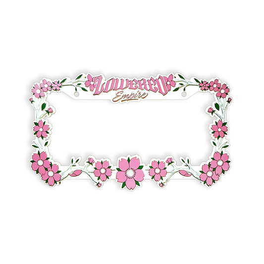 Sakura Flowers License Plate Frame