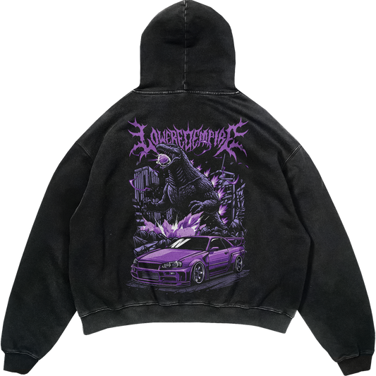 Skyline Acid Wash Premium Hoodie - Hoodie