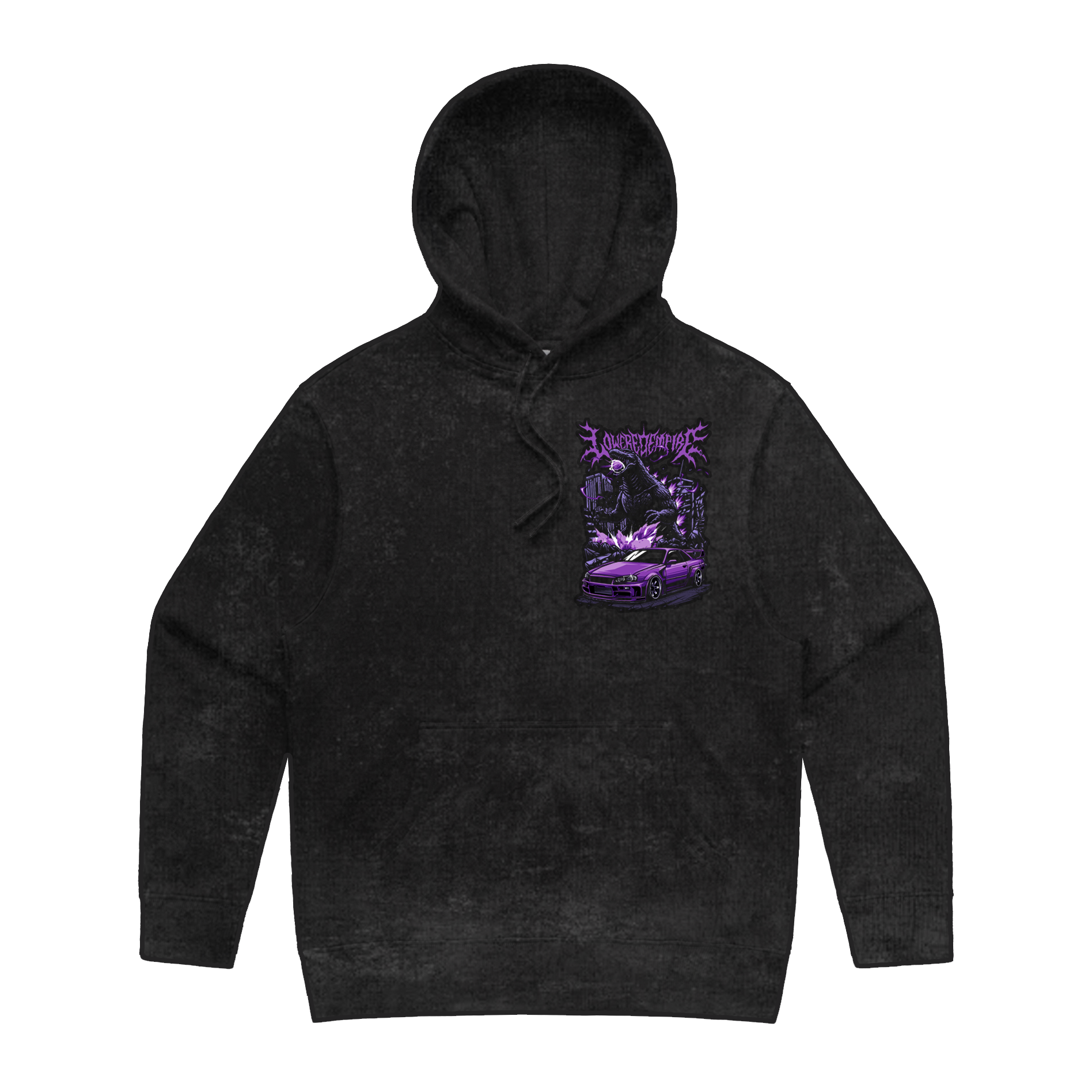 Skyline Acid Wash Premium Hoodie - Hoodie