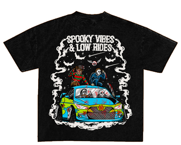 Spooky Vibes And Low Rides Tee