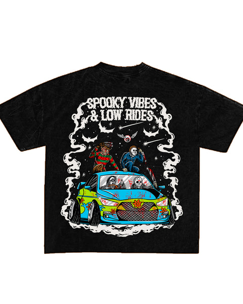 Spooky Vibes And Low Rides Tee