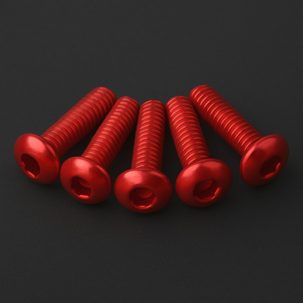 Steering Wheel Bolts - Red