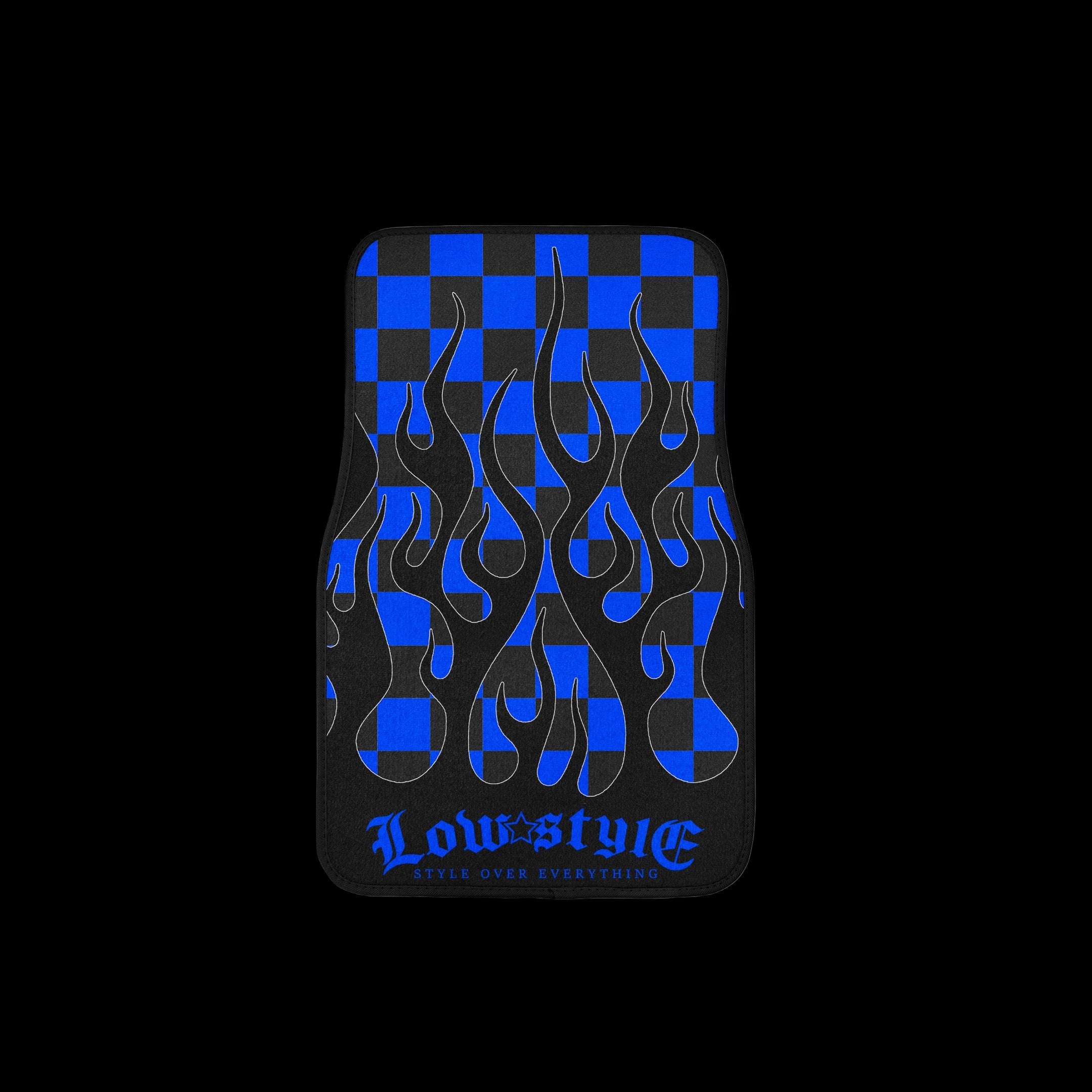 Style Over Everything Pair Premium Car Carpet Floor Mats - Blue