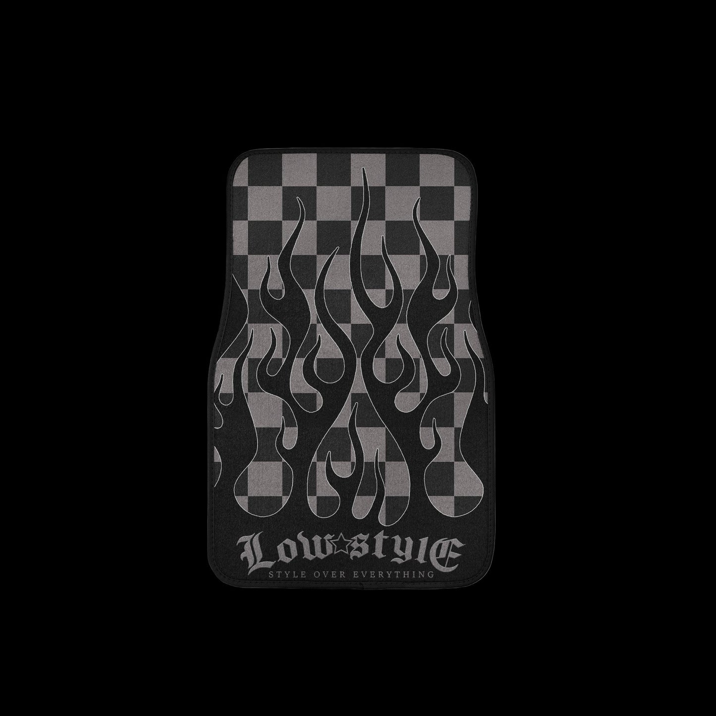 Style Over Everything Pair Premium Car Carpet Floor Mats - Gray