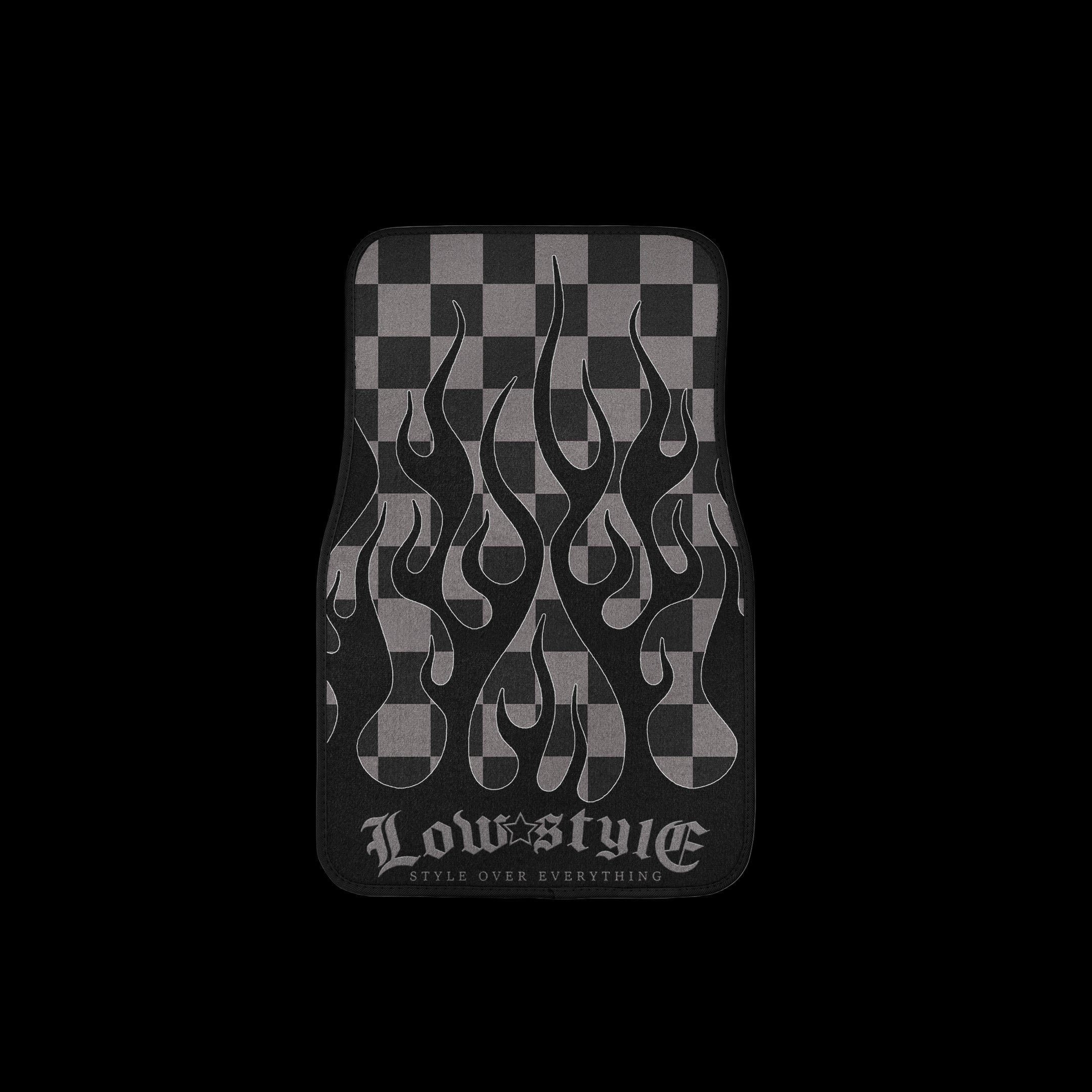 Style Over Everything Pair Premium Car Carpet Floor Mats - Gray
