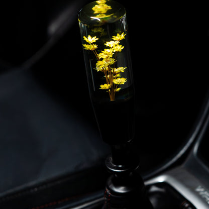 Sunflower Dream Clear Flower Shift Knob 6’’ | Universal Manual Car Shifter - Accessories