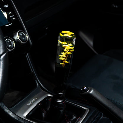 Sunflower Dream Clear Flower Shift Knob 6’’ | Universal Manual Car Shifter - Accessories