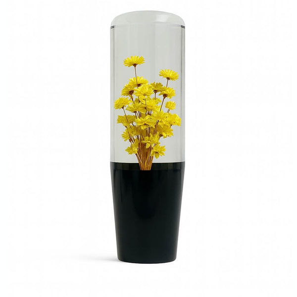 Sunflower Dream Clear Flower Shift Knob 6’’ | Universal Manual Car Shifter - Accessories