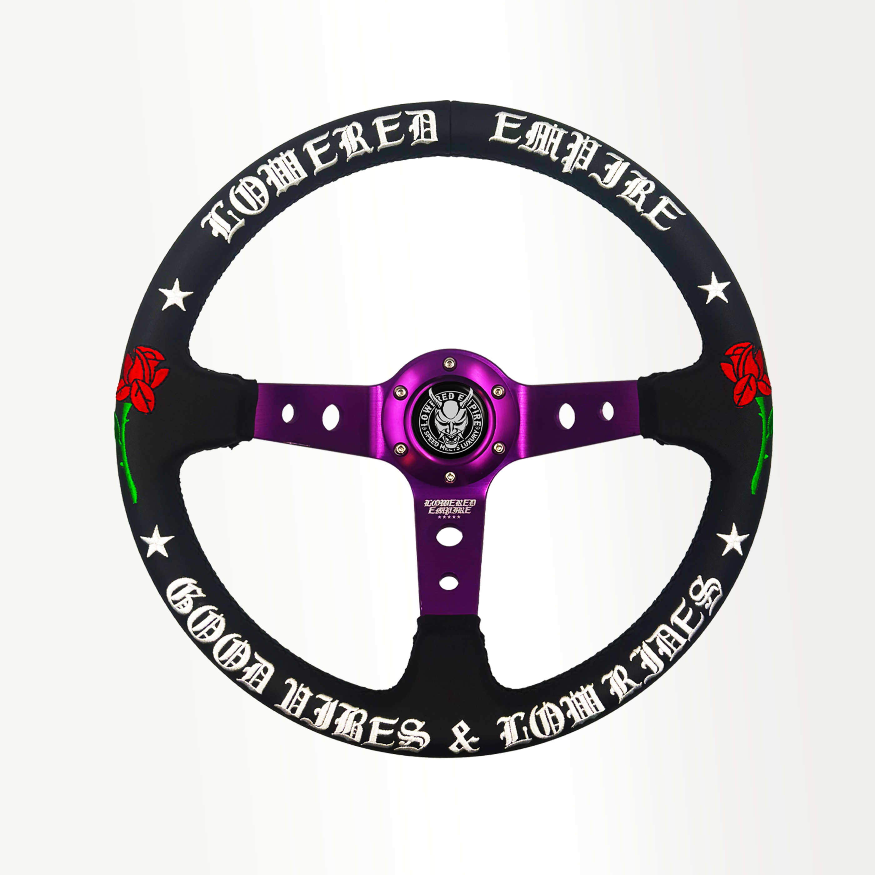 Purple O.G. Good Vibes OG-2 Steering Wheel 350mm- Lowered Empire