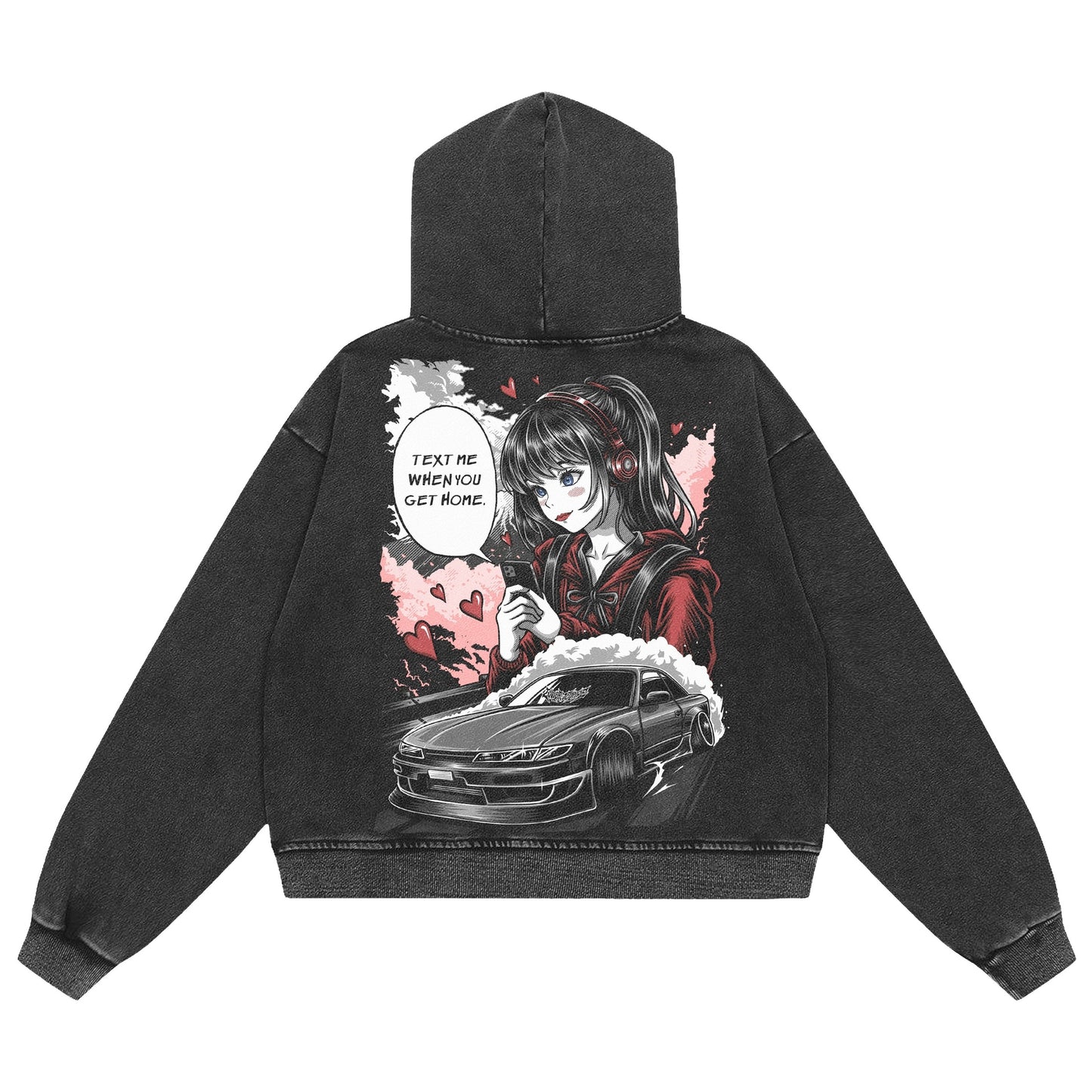 Text Me When You’re Home: Acid Wash Hoodie