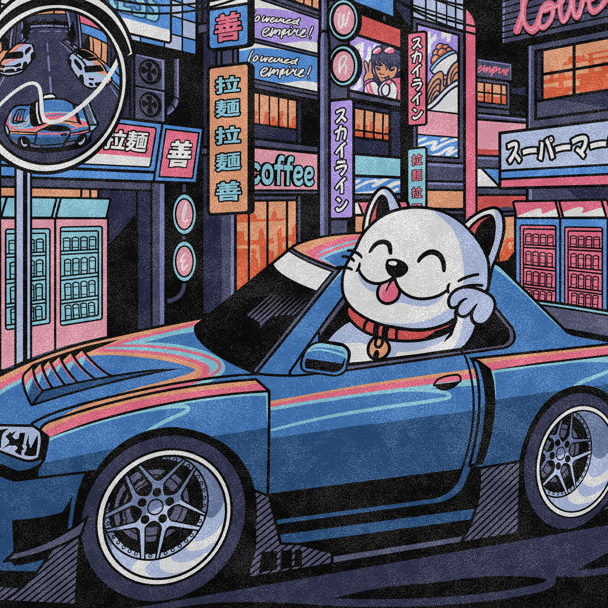 The Lucky Cat R34 Vintage Wash Midweight Tee