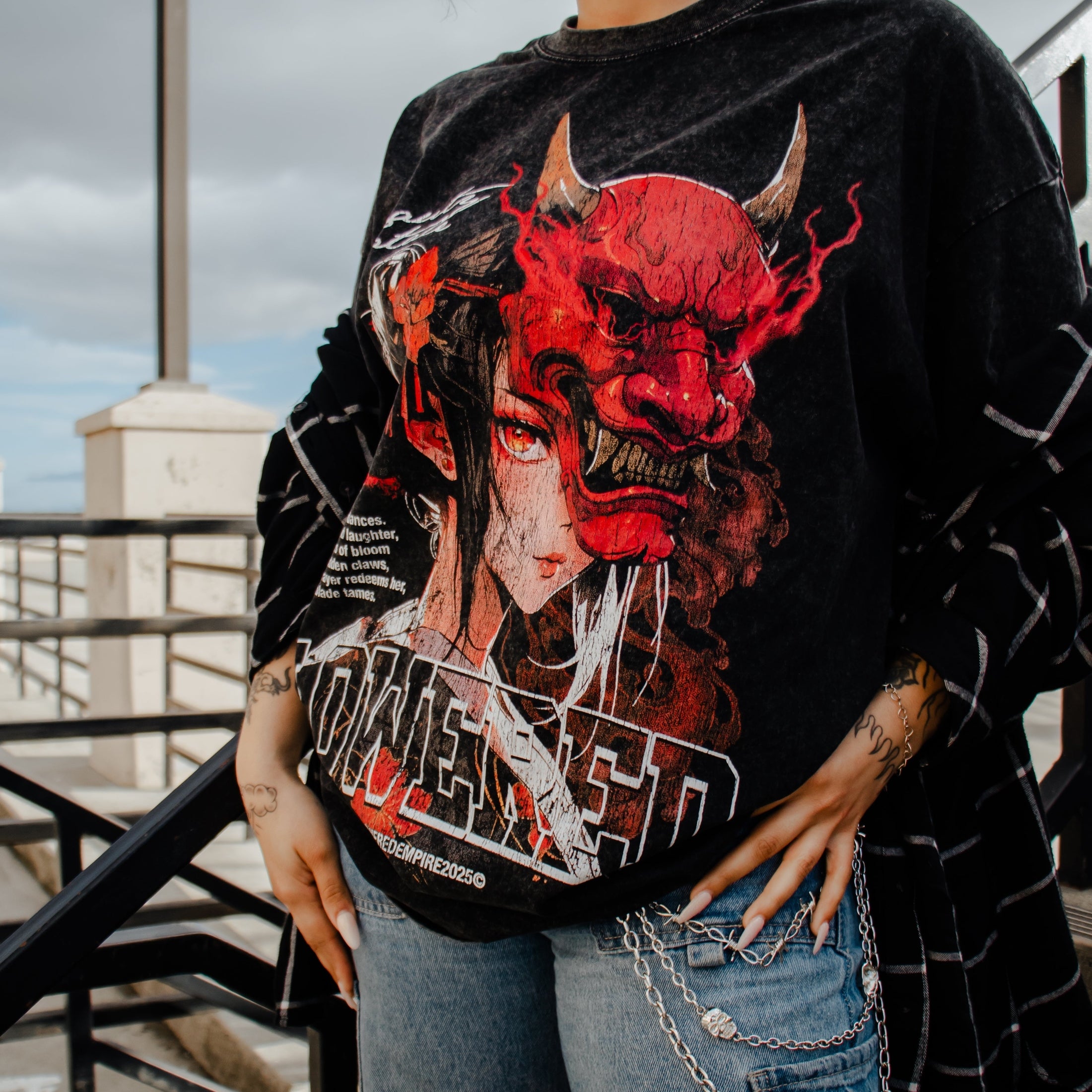 The Masked Geisha Vintage Wash Midweight Tee – Loweredempire