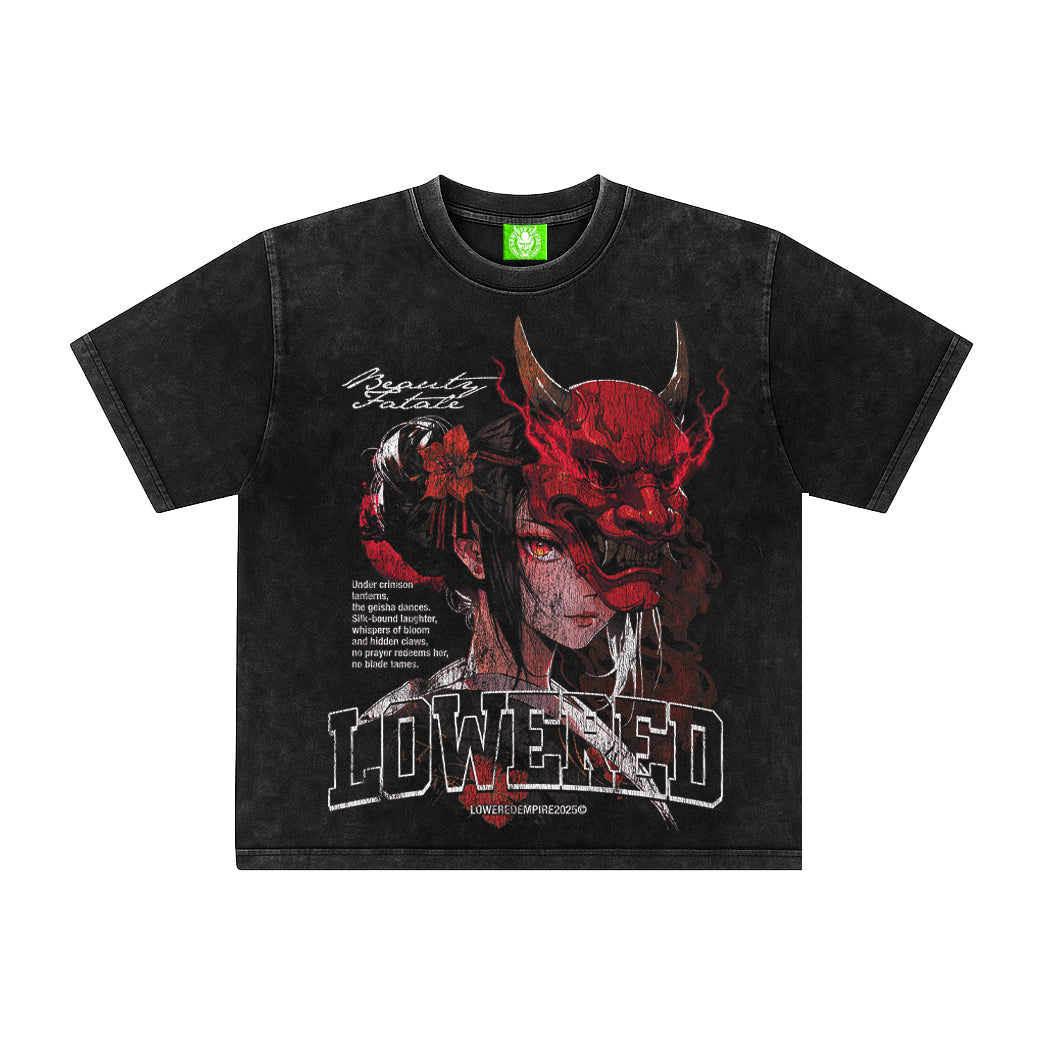 The Masked Geisha Vintage Wash Midweight Tee - Shirts & Tops