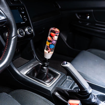 The Rose Garden Clear Flower Shift Knob 6’’ | Universal Manual Car Shifter - Accessories