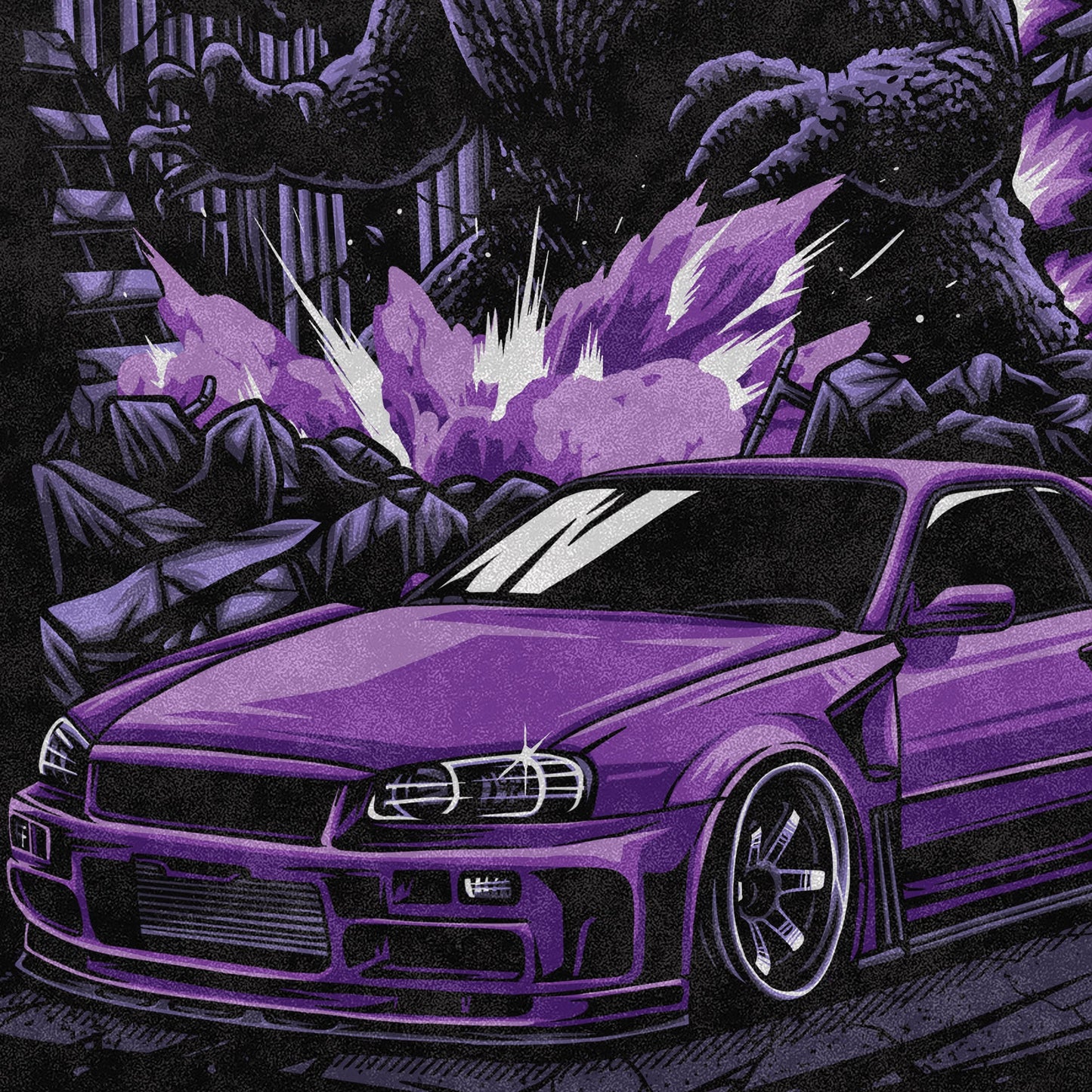 The ZIlla Skyline Vintage Wash Midweight Tee - Shirts & Tops