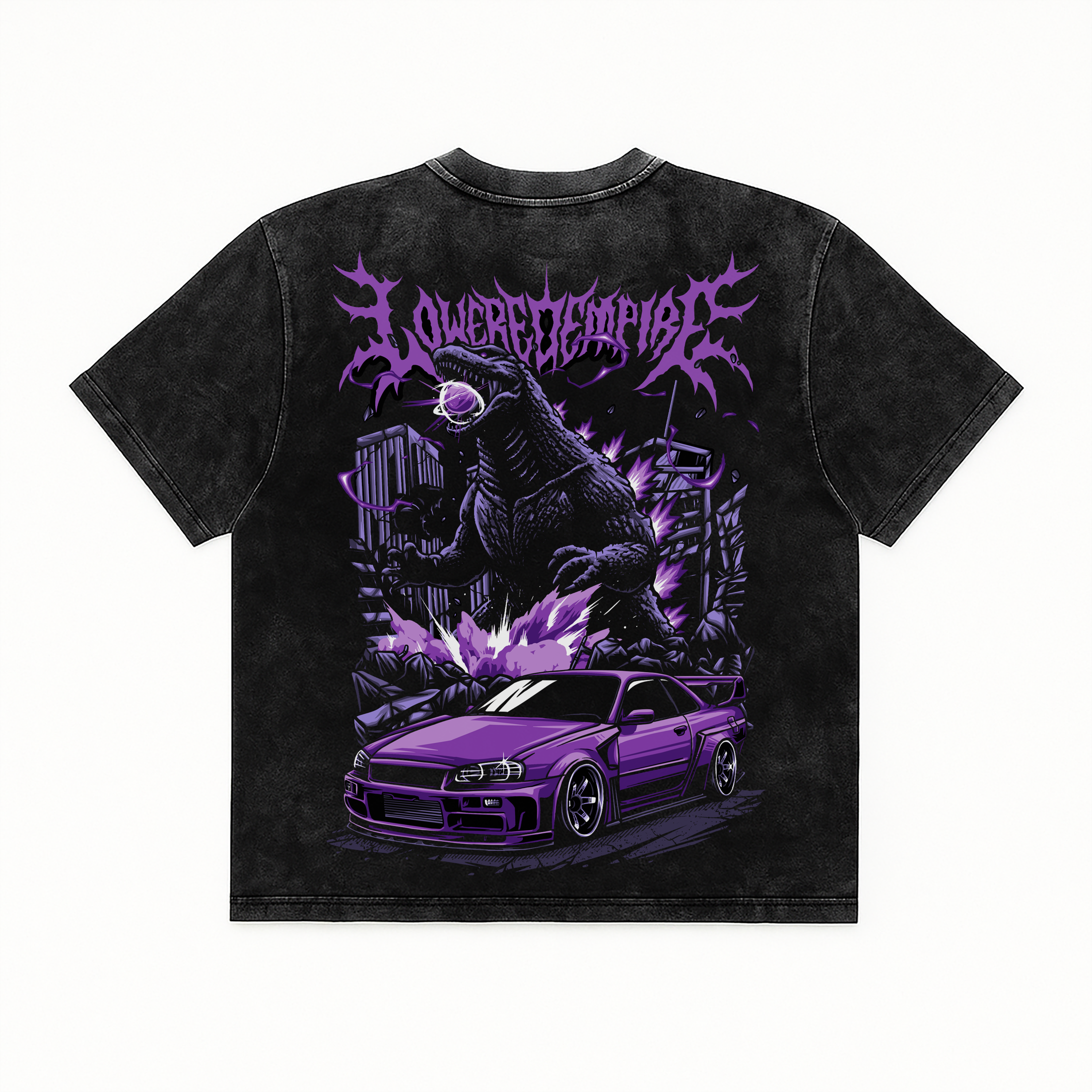 The ZIlla Skyline Vintage Wash Midweight Tee - Shirts & Tops