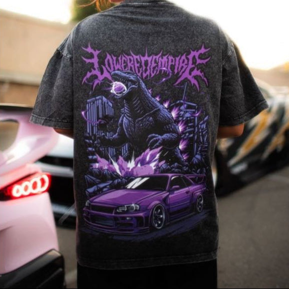 The ZIlla Skyline Vintage Wash Midweight Tee - Shirts & Tops