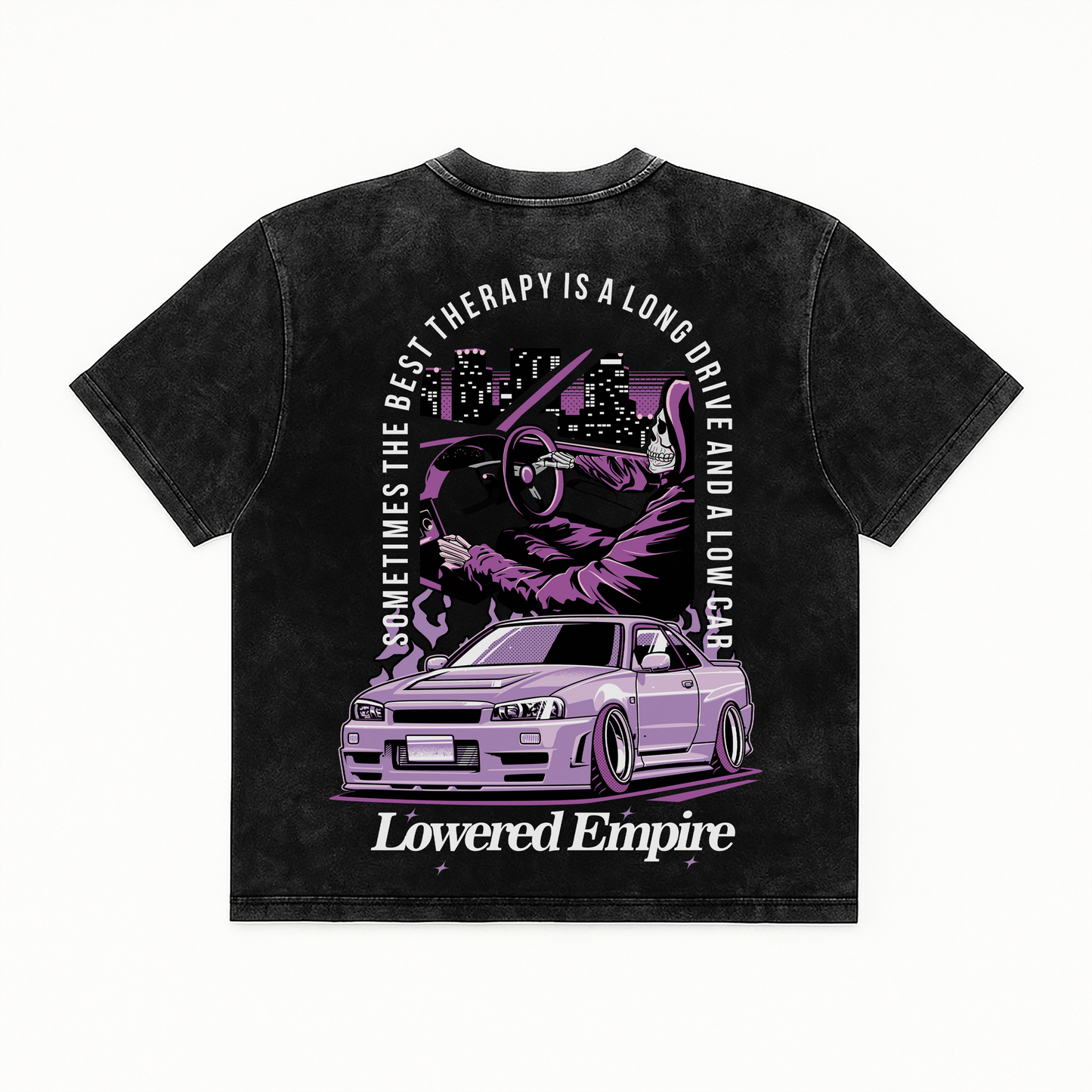 Therapy Night Drives Vintage Wash Midweight Tee - Shirts & Tops