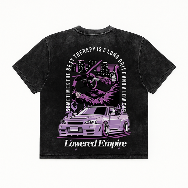 Therapy Night Drives Vintage Wash Midweight Tee - Shirts & Tops