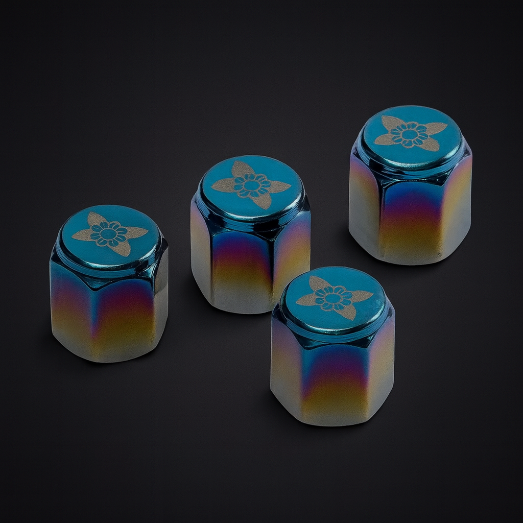 Titanium Style Valve Covers- Pack x4