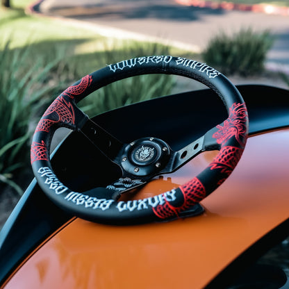 Traditional Japanese Dragon JD-1 Steering Wheel Alcantara 350mm - Steering wheels