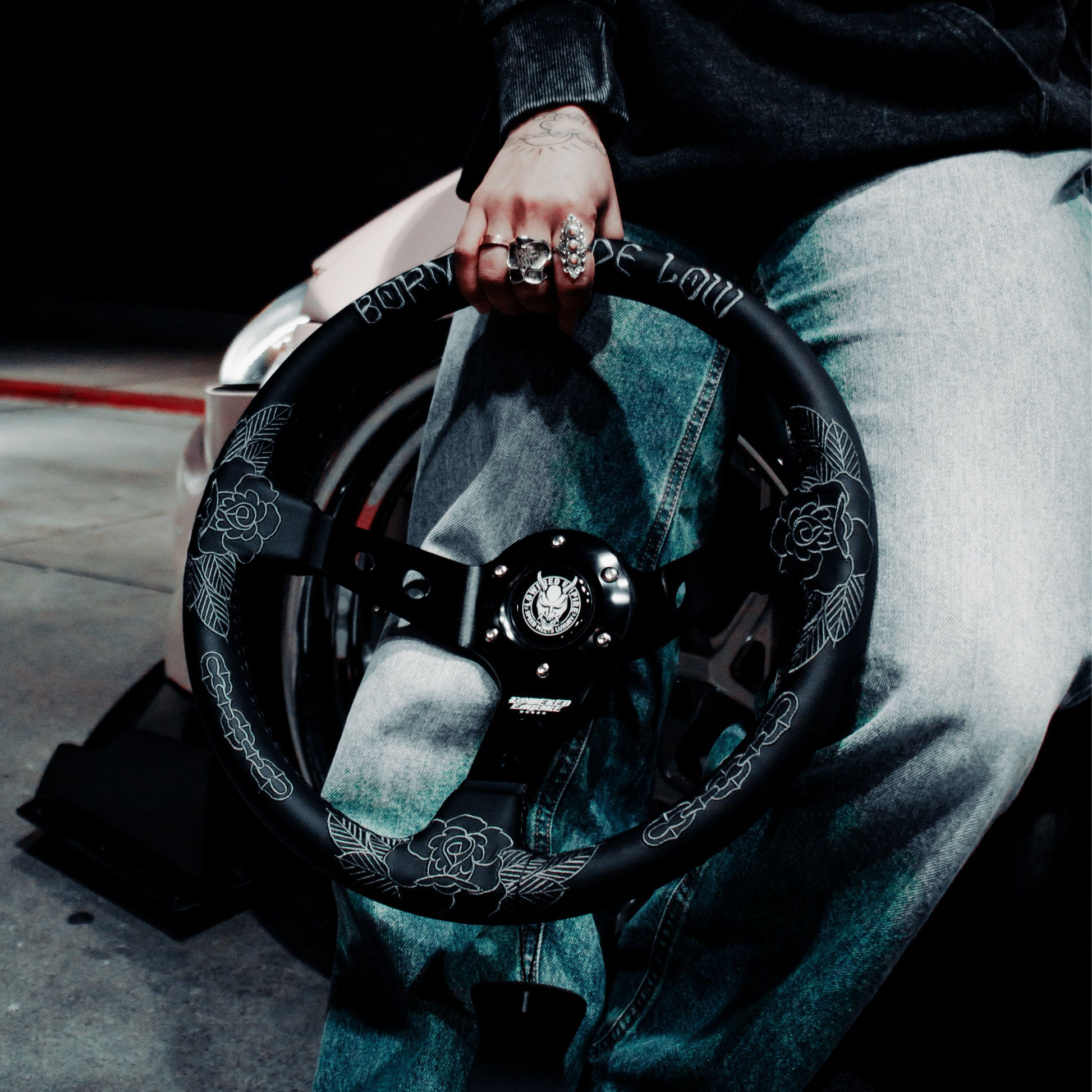 Traditional Killer Roses KR-1 Steering Wheel 350mm - Steering wheels