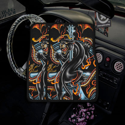 Traditional Panther - Pair Premium Car Carpet Floor Mats