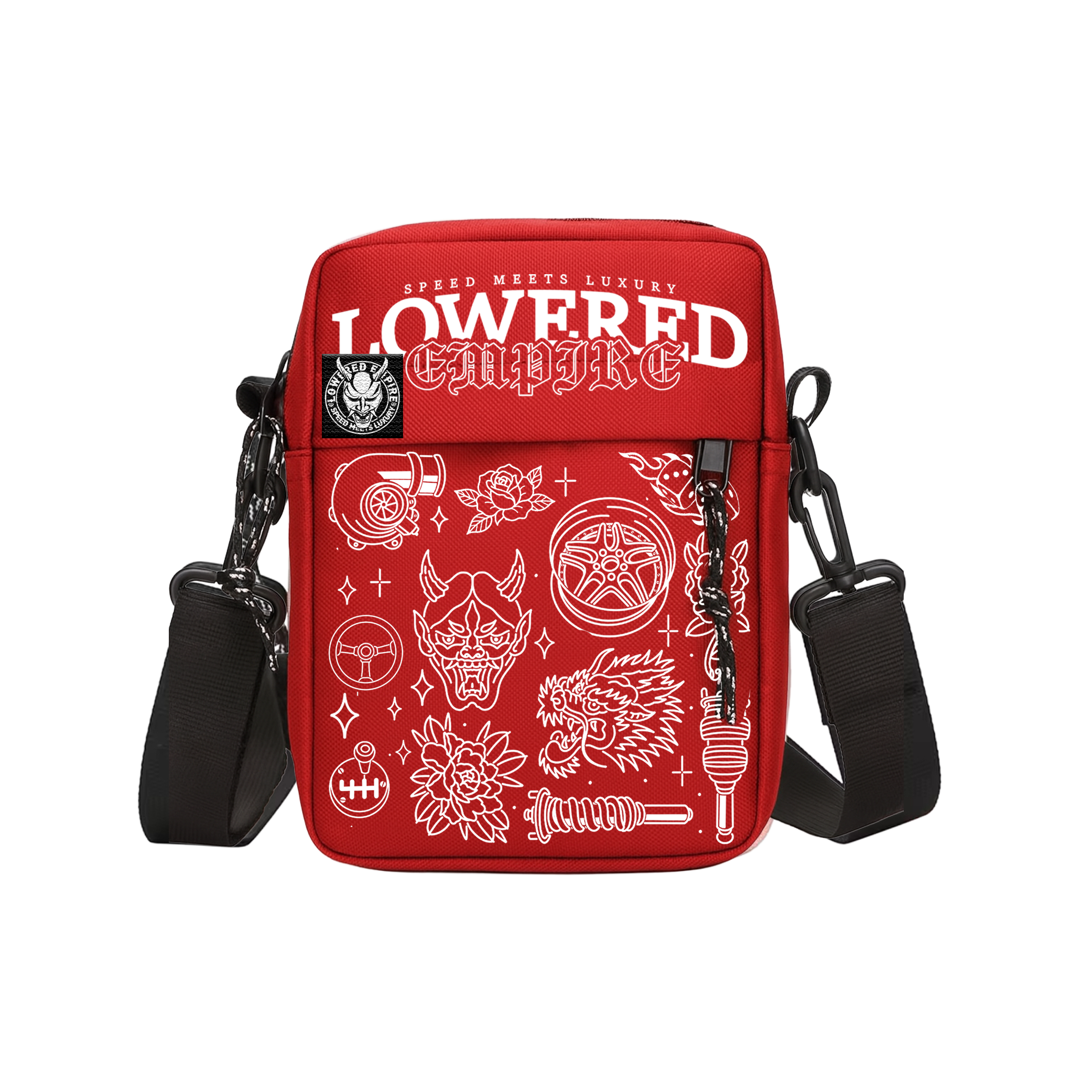 Traditional Shoulder Bag Crossbody - Red