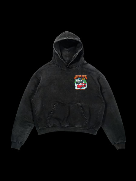 Happy Driftmas Washed Premium Hoodie