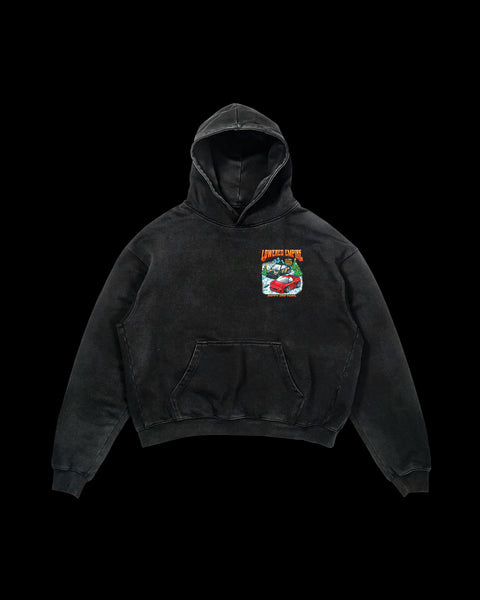 Happy Driftmas Washed Premium Hoodie