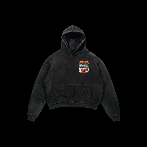 Happy Driftmas Washed Premium Hoodie