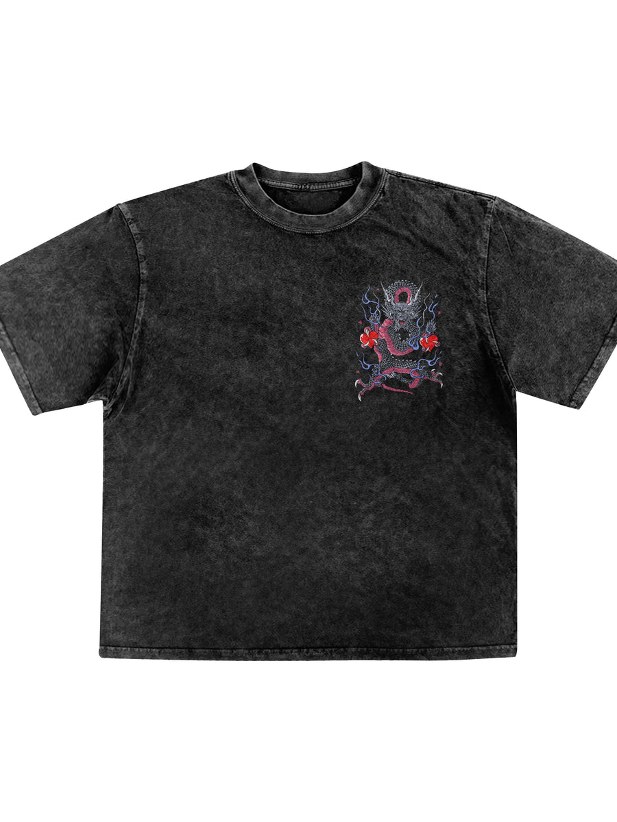 Valentines Fast Lane Vibes: Acid Wash Graphic Tee