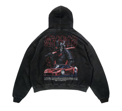 Reaper of the Rising Sun NSX Acid Wash Vintage Hoodie– Lowered Empire