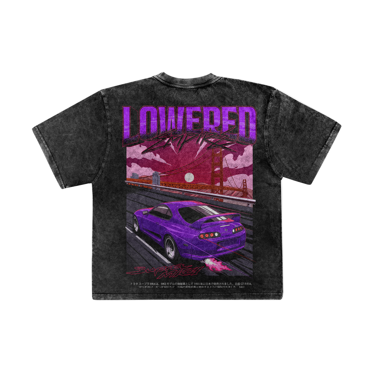Bay Area X Supra  Acid-Wash Premium Tee