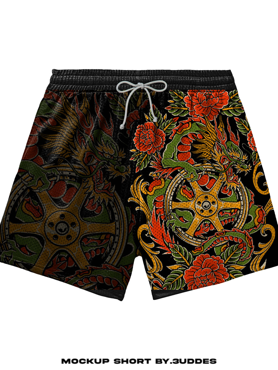 Lowered Empire Dragon TE Mesh shorts
