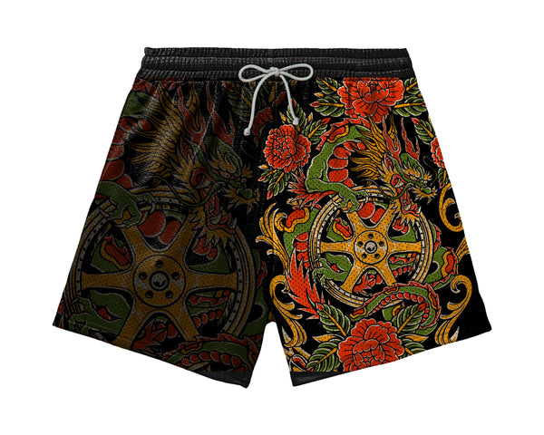 Lowered Empire Dragon TE Mesh shorts