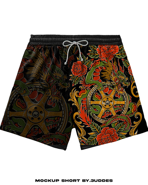 Lowered Empire Dragon TE Mesh shorts