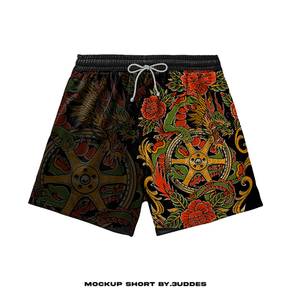 Lowered Empire Dragon TE Mesh shorts